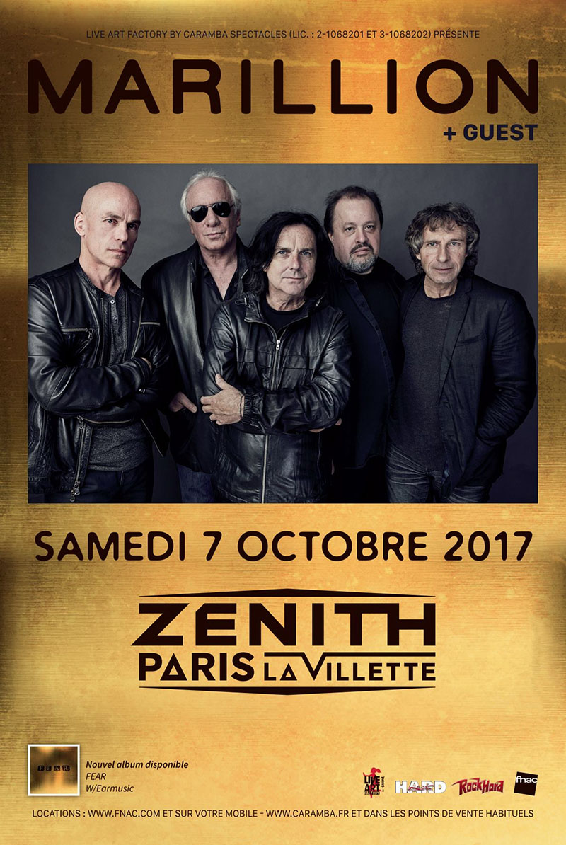 Marillion to play the Paris Zenith