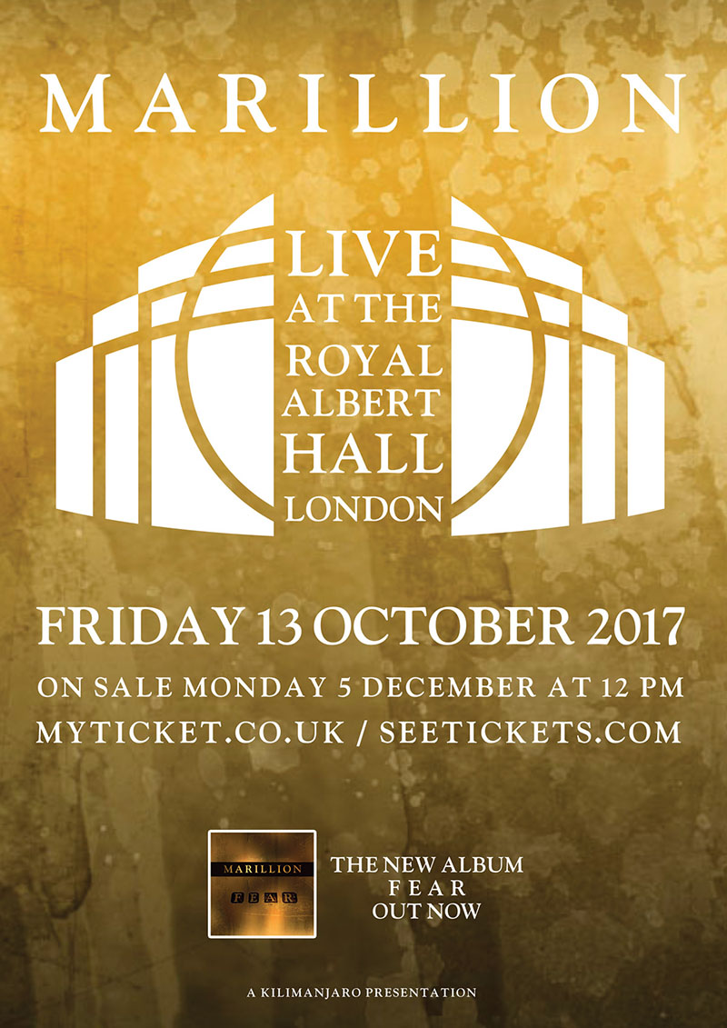 Marillion to play the Royal Albert Hall